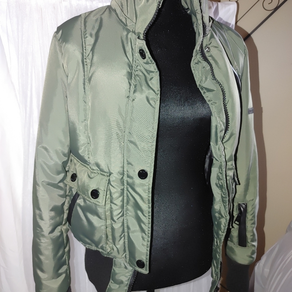 XOXO Green and Black Down Jacket